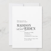 Elegant Timeless Typography 3 photo Engagement Kaart (Achterkant)