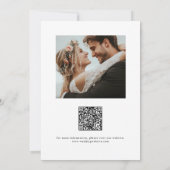 Elegant Timeless Typography Photo Save The Date (Achterkant)