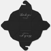 Elegant Timeless Wedding Thank You | Personalized Bedankdoosjes (Ongevouwen)