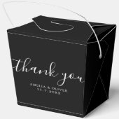 Elegant Timeless Wedding Thank You | Personalized Bedankdoosjes (Achterkant)