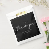 Elegant Timeless Wedding Thank You | Personalized  Bedankzakje (Gezegeld)