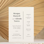 Elegant Timeline Ceremony & Reception Details Kaart