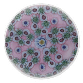 Elegant Tiny Flowers Victoriaans Pattern Keramische Knop (Voorkant)