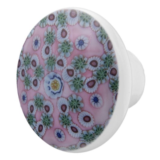 Elegant Tiny Flowers Victoriaans Pattern Keramische Knop (Rechts)