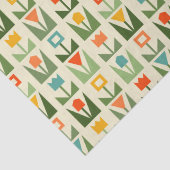 Elegant tissuepapier met Abstracte lentebloemen (Detail)