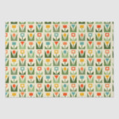 Elegant tissuepapier met Abstracte lentebloemen (Voorkant)