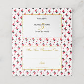 Elegant TOBAGO TRINIDAD Wedding Celebration Plaatskaartje (Buitenkant ongevouwen)