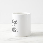 Elegant "Toekomstige Mrs." Script & Ring Bruid te  Koffiemok (Center)