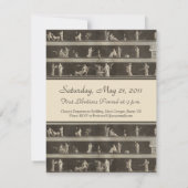 Elegant Toga Party Beauful Classical Motif Kaart (Achterkant)