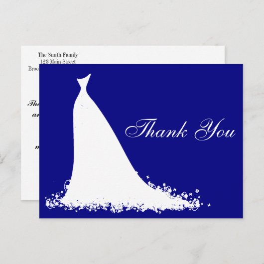 Elegant toga Vrijgezellenfeest Dank u Briefkaart (Voorkant / Achterkant)