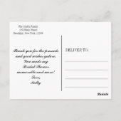 Elegant toga Vrijgezellenfeest Dank u Briefkaart (Achterkant)