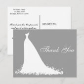 Elegant toga Vrijgezellenfeest Dank u Briefkaart (Voorkant / Achterkant)