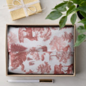 Elegant  Toile Red Deer in Woodland Tissuepapier (Geschenk)