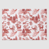 Elegant  Toile Red Deer in Woodland Tissuepapier (Voorkant)