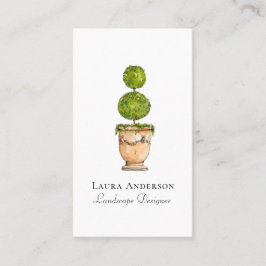 Elegant topiary waterverf Landscaping Visitekaartje