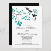 Elegant Tortelduifjes Wedding Jubileum Kaart (Voorkant / Achterkant)