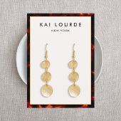 Elegant Tortoise Shell Visitekaartje