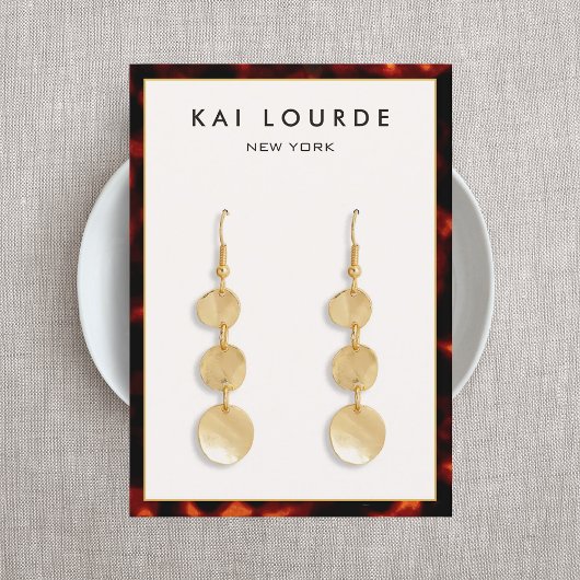 Elegant Tortoise Shell Visitekaartje