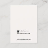 Elegant Tortoise Shell Visitekaartje (Achterkant)