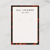 Elegant Tortoise Shell Visitekaartje (Voorkant)