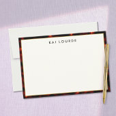 Elegant Tortoiseshel Bedankkaart