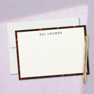 Elegant Tortoiseshel Bedankkaart