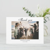 Elegant Toscana Wedding Hartelijk dank Kaart (Staand voorkant)