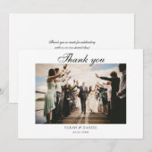 Elegant Toscana Wedding Hartelijk dank Kaart (Voorkant / Achterkant)