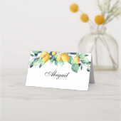 Elegant Toscana Wedding Weiss Grün Plaatskaartje (Voorkant)
