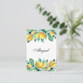 Elegant Toscana Wedding Weiss Grün Platzkarte Plaatskaartje (Staand voorkant)