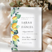 Elegant Toscana Wedding White Green-uitnodiging Kaart