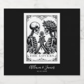 Elegant tot de dood maken ons deel Gotische bruilo Bier Etiket (Enkel label)