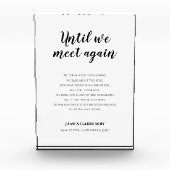 Elegant tot we weer een herdenkingsgedicht ontmoet fotoblokken (Voorkant)