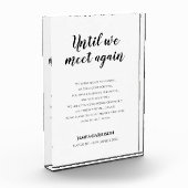 Elegant tot we weer een herdenkingsgedicht ontmoet fotoblokken (Links)