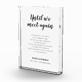 Elegant tot we weer een herdenkingsgedicht ontmoet fotoblokken (Rechts)