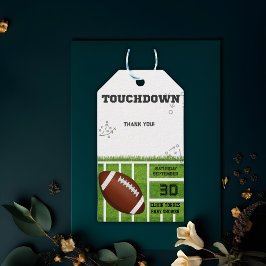 Elegant Touchdown Football Baby shower Cadeaulabel