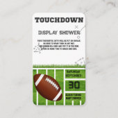 Elegant Touchdown Football Baby shower Informatiekaartje (Voorkant)