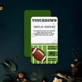 Elegant Touchdown Football Baby shower Informatiekaartje