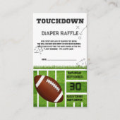 Elegant Touchdown Football Baby shower Informatiekaartje (Voorkant)