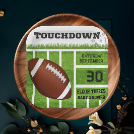 Elegant Touchdown Football Baby shower Papieren Bordje