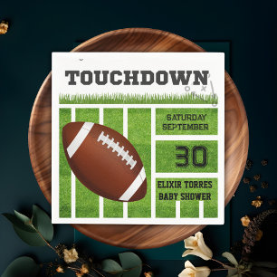 Elegant Touchdown Football Baby shower Servet
