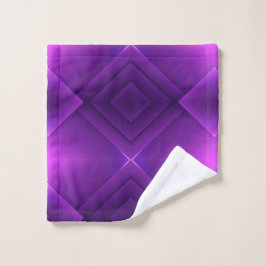 Elegant towel and washcloth set with a vibrant  bad handdoek