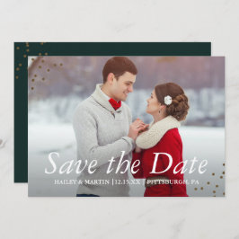 Elegant Tradities Fotobruiloft Bewaar de datum Save The Date