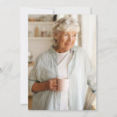 Elegant Traditional Calligraphy Photo Retirement Kaart (Achterkant)