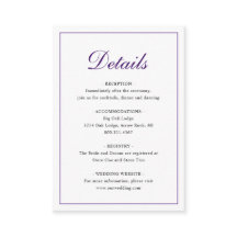 Elegant Traditional Classic Royal Paars Wedding