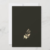 Elegant Traditional Earth Brown Autumn Floral Save The Date (Achterkant)