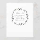 Elegant Traditional Olive Branch — Belangrijke det (Achterkant)