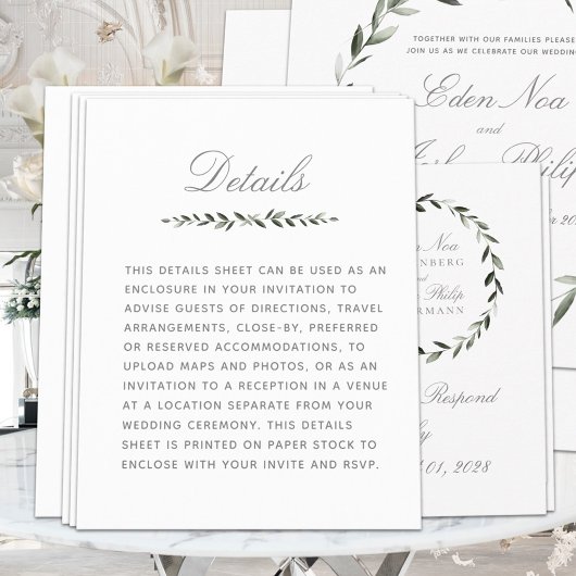 Elegant Traditional Olive Branch — Belangrijke det