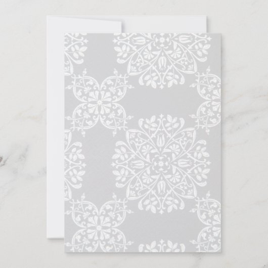 Elegant Traditional Photo Dinner Rehearsal Kaart (Achterkant)