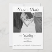 Elegant Traditional Photo Wedding Save the Date Kaart (Voorkant)